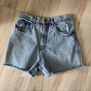 Vintage acid washed studded MOM denim jean shorts Y2K